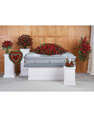 Red Roses Funeral Package