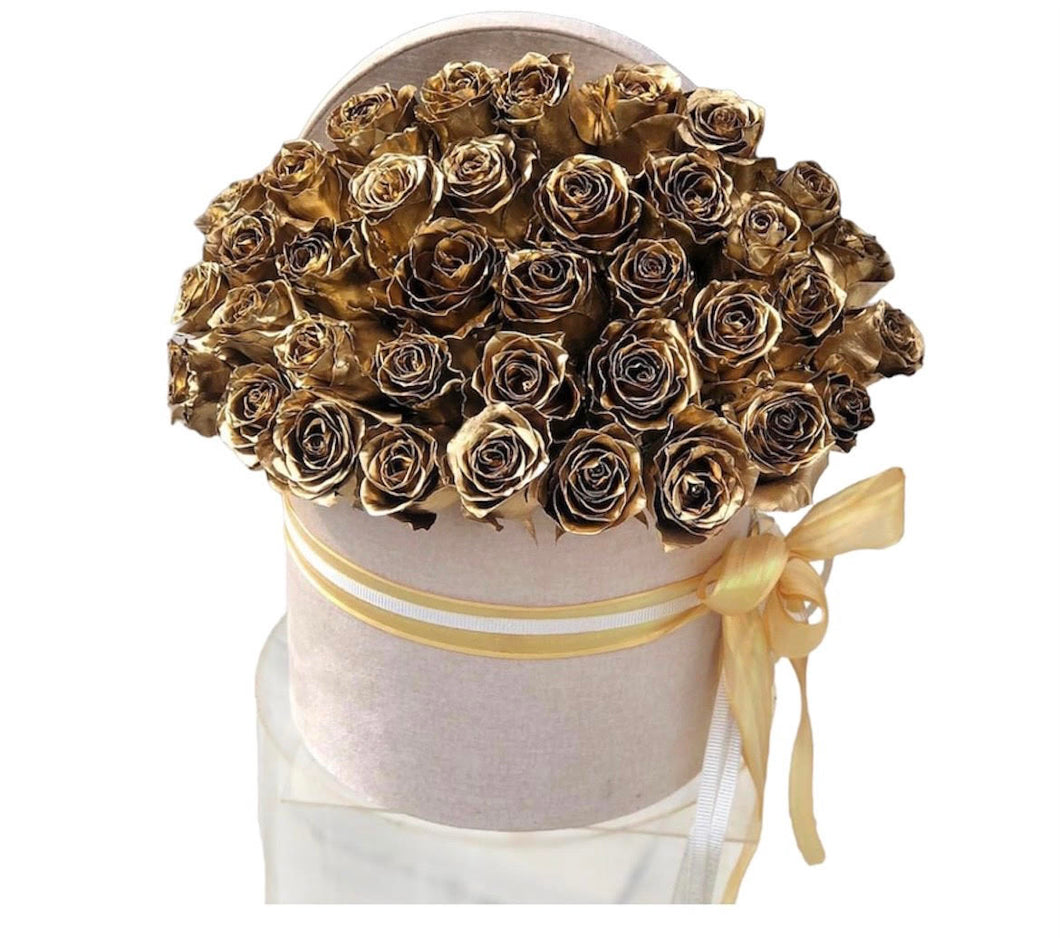 Premium Gold Roses Box