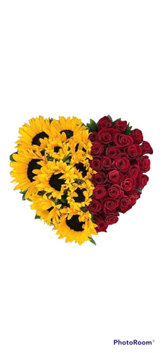 Sunnies & Red Roses Heart